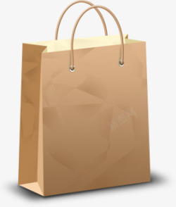 档手提袋样机牛皮纸袋3d模型购物袋高清图片