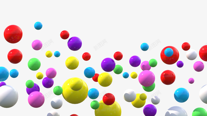 彩色球海洋球png免抠素材_新图网 https://ixintu.com 彩色球 海洋球 球球 飘球