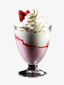 雪糕杯杯装粉红手工冰淇淋高清图片