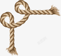 结实绳子结实黄色麻绳高清图片