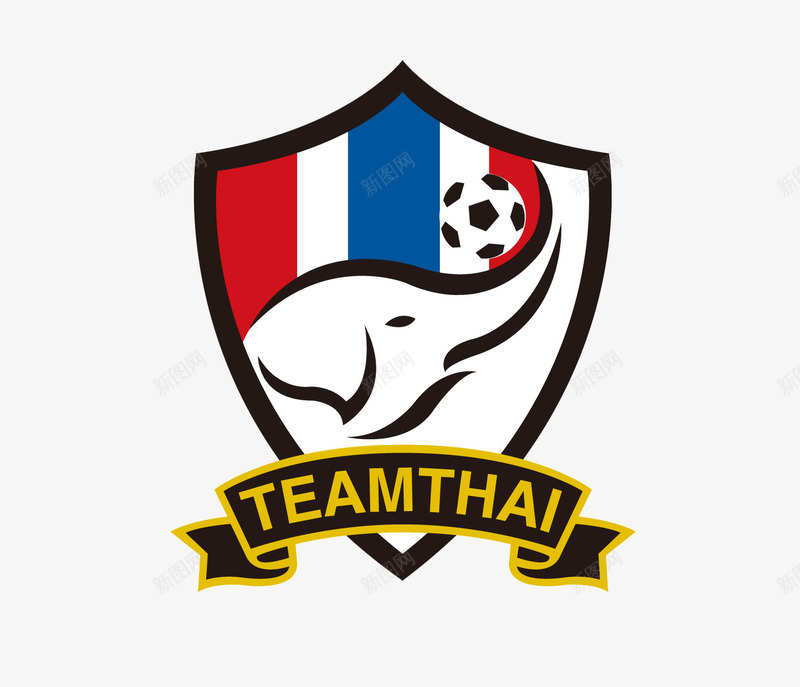 泰国足球队图标png_新图网 https://ixintu.com logo 泰国国家队 泰国足球队 矢量标志 队徽