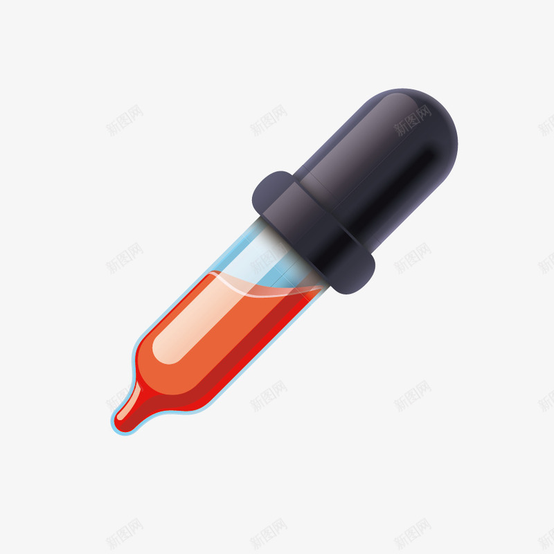 抽血化验png免抠素材_新图网 https://ixintu.com 抽血工具 玻璃瓶 玻璃管 管子 红色的血 血