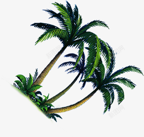 夏日海报植物椰子树沙滩卡通png免抠素材_新图网 https://ixintu.com 卡通 夏日 植物 椰子树 沙滩 海报