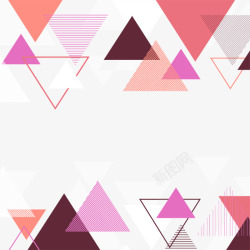 炫动抽象创意三角装饰高清图片