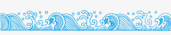 传统图案卡通水花线描水波纹水纹高清图片