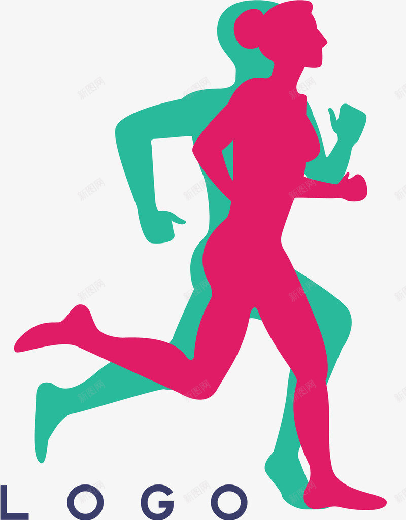 双人运动项目logo图标png_新图网 https://ixintu.com 体育 体育赛事 健身 健身icon 时尚运动 赛事图标 跑步logo 跑步图标设计 运动 运动项目 运动项目logo