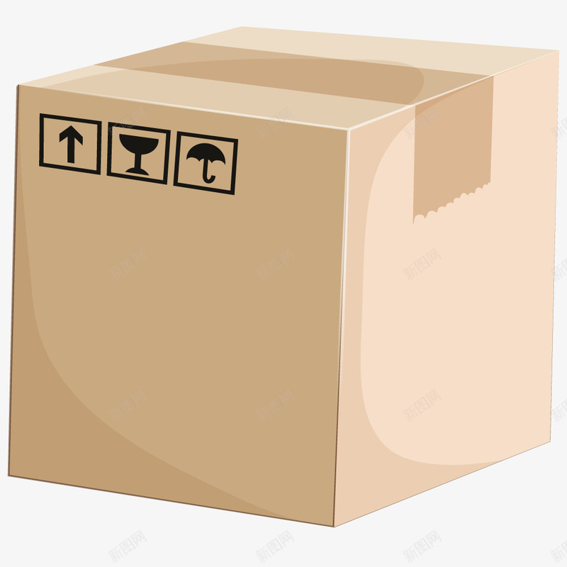 货物运输箱子png免抠素材_新图网 https://ixintu.com 包裹 物流快递 纸箱 货物 货运