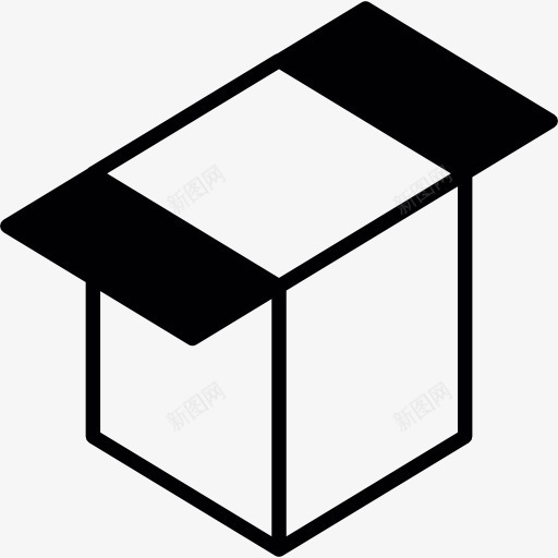 Dropbox的开放标志图标png_新图网 https://ixintu.com 云存储 云计算 数据存储 文件存储 标识 盒子 箱