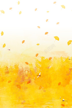 秋天叶子背景4素材