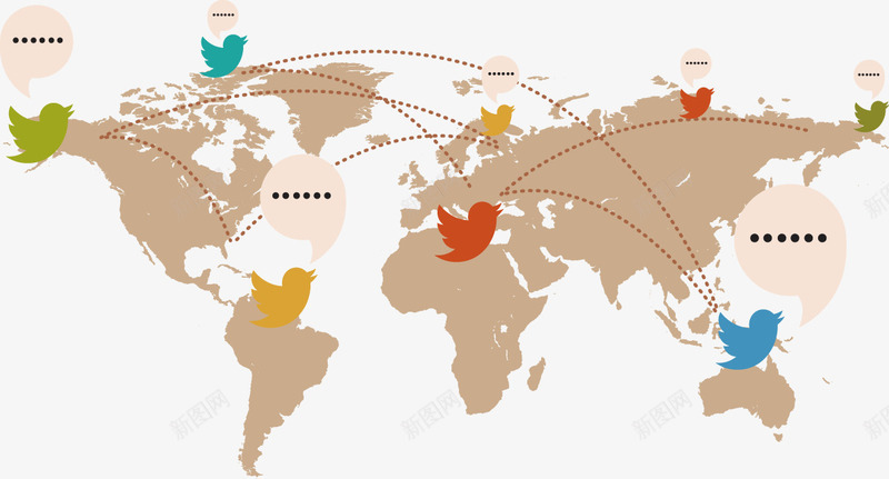 PPT物流世界地图图标png_新图网 https://ixintu.com PPT设计 世界地图 小图标