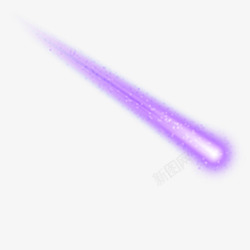 紫色发光字体紫色流星光效高清图片