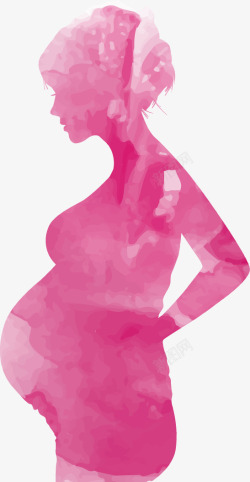 母婴图案水彩孕妇高清图片