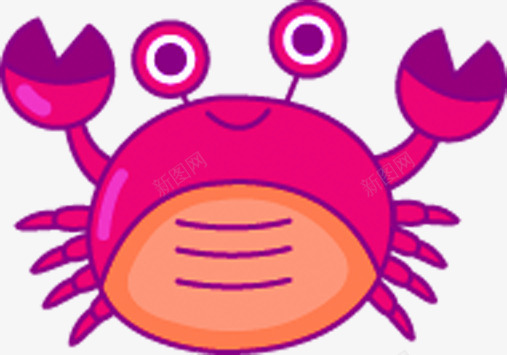 手绘沙滩海边卡通螃蟹png免抠素材_新图网 https://ixintu.com 卡通 沙滩 海边 螃蟹