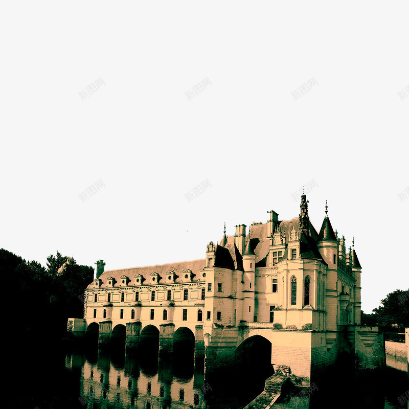 古老城堡png免抠素材_新图网 https://ixintu.com 上流社会 历史 城堡 宏伟 法国城堡 贵族 酒庄 院子