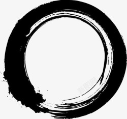 黑色圆圈矢量图墨迹圆圈黑色环圈高清图片