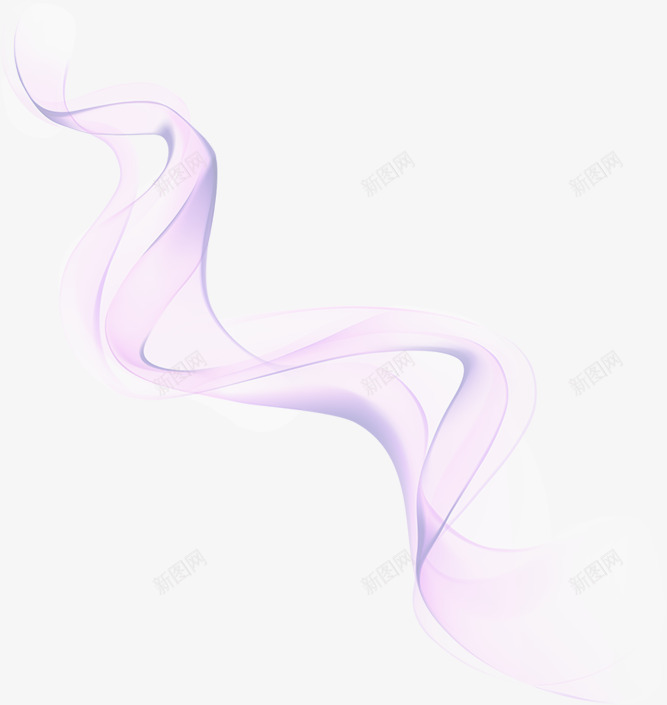 粉紫色丝绸png免抠素材_新图网 https://ixintu.com 丝绸 曲线 烟雾 烟雾缭绕 紫色丝绸