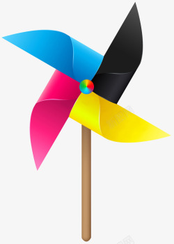 海报设计造型儿童玩具风葫芦小风车高清图片