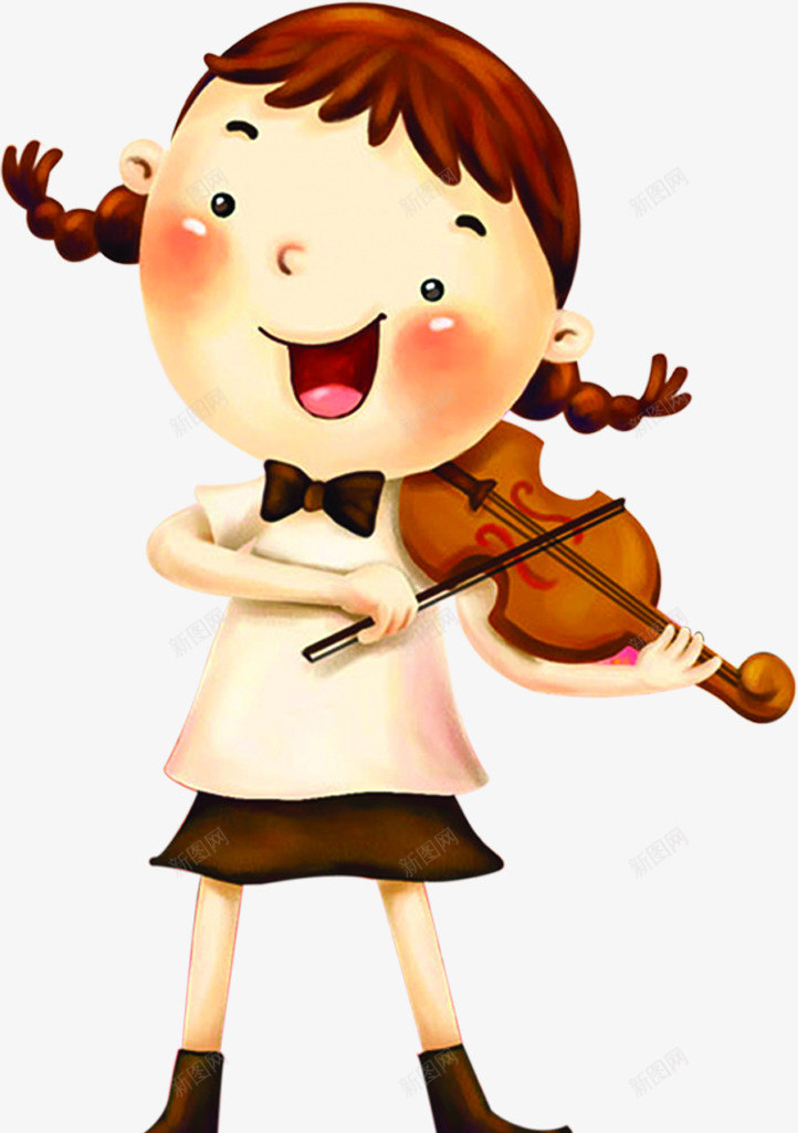 拉小提琴的小女孩儿童节png免抠素材_新图网 https://ixintu.com 儿童节 小女孩 小提琴 拉小提琴的小朋友 素材