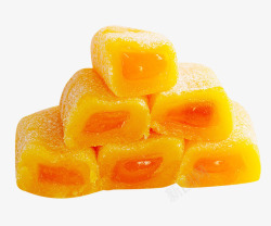 芒果软糖爆浆一堆爆浆芒果麻薯高清图片