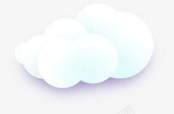 白色云彩素材卡通白色云朵云彩高清图片