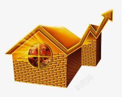 金色房屋素材