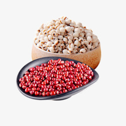 红豆薏米混合粉薏米红豆搭配高清图片