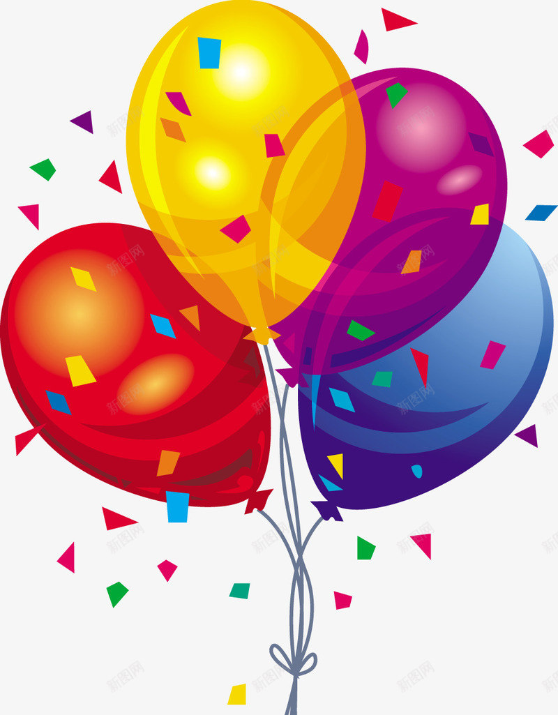 几何图形小装饰彩色气球png免抠素材_新图网 https://ixintu.com 几何 图形 彩色 气球 装饰
