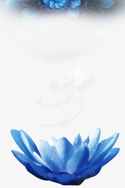 韩国保湿护肤品蓝色护肤品海报背景高清图片