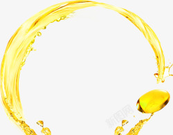 凝翠精华油黄色创意精华油维生素E高清图片