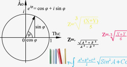 卡通数学计算公式图标图标