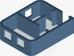 房间格局矢量图素材