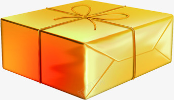金色圣诞盒子png免抠素材_新图网 https://ixintu.com 图片 圣诞 盒子 金色