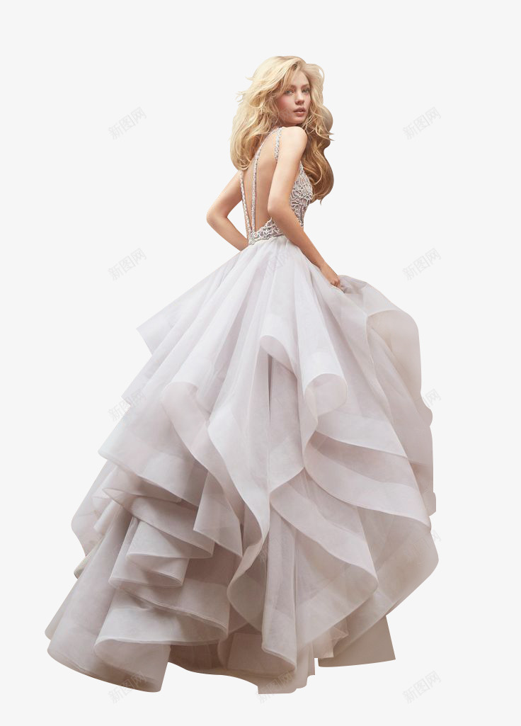 穿着婚纱美丽的公主png免抠素材_新图网 https://ixintu.com 公主 图片 婚纱 白裙子 穿着 美丽