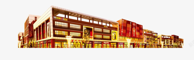 建筑psd免抠素材_新图网 https://ixintu.com 房子 房屋 金碧辉煌的房子
