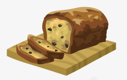 葡萄干面包烤面包高清图片