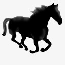 奔跑的马icon图标png_新图网 https://ixintu.com 马