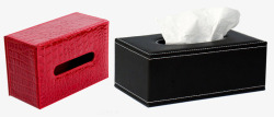 黑色红色纸巾盒素材