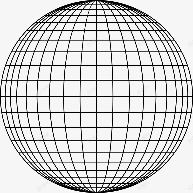 地球球体线条图标png_新图网 https://ixintu.com 卡通地球 地球 地球仪 地球图 手绘地球 点 点线地球 球 球体 矢量地球 线