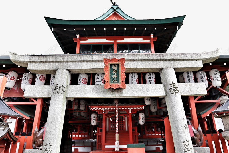 神社建筑psd免抠素材_新图网 https://ixintu.com 古代神社 建筑房屋 日本建筑 神社