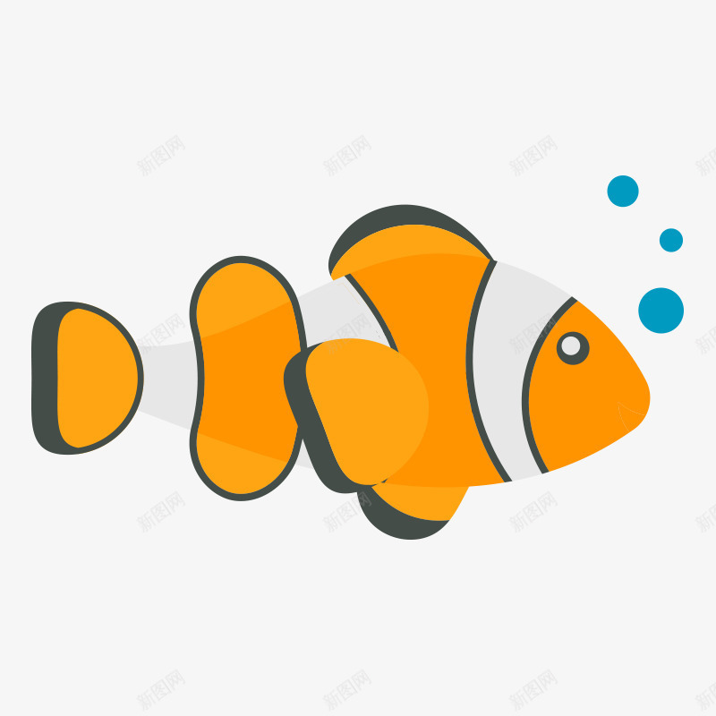 吐泡的小鱼png免抠素材_新图网 https://ixintu.com 卡通鱼 可爱 吐泡 小鱼 彩色鱼 水生物 泡泡 鱼