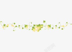 植物点缀花纹边框片高清图片