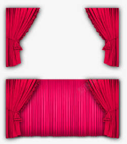 国庆节舞台背景红色帷幕高清图片