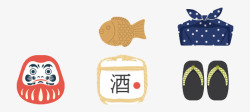 日本米酒卡通日本元素高清图片