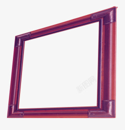 二维码边框紫色素材
