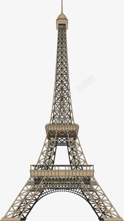 埃菲尔铁塔剪影青铜铁塔高清图片