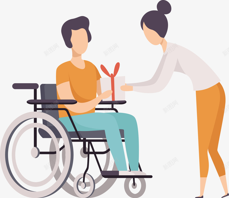 坐在轮椅上的残疾人矢量图eps免抠素材_新图网 https://ixintu.com 一个残疾人 弱势群体 残疾人 残疾人PNG 矢量图 矢量残疾人 轮椅上的残疾人 黑色轮椅