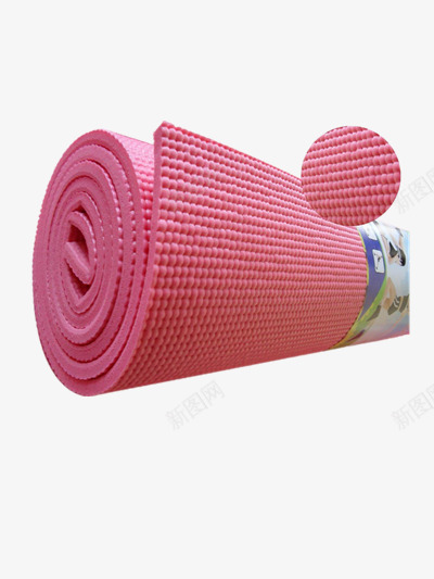 枚红色瑜伽垫png免抠素材_新图网 https://ixintu.com 健身 塑形 塑胶垫 泡沫垫 瑜伽 瑜伽舞蹈 纤体