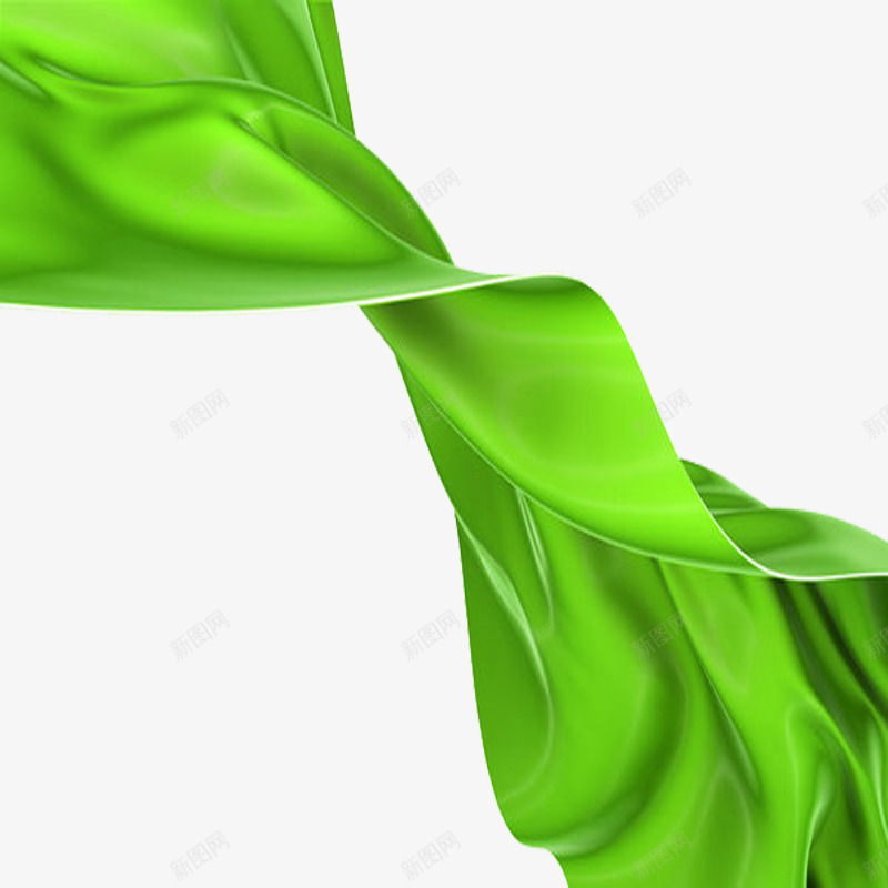 绿色丝绸png免抠素材_新图网 https://ixintu.com 丝绸 漂浮 纽带 绸缎 绿色 飘带