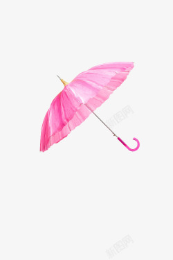 粉色花瓣伞素材