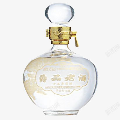 汾酒千秋爵品酒png免抠素材_新图网 https://ixintu.com 产品实物 千秋爵品 国产白酒 汾酒 老酒